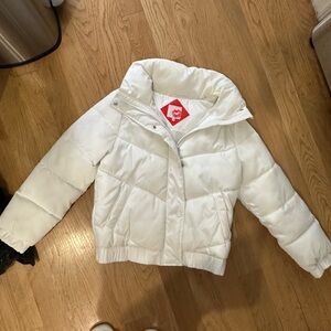 White puffer jacket